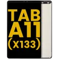 LCD Assembly Without Frame For Galaxy Tab A11 8.7" (X133) (2025) (WiFi Version) (Refurbished) (Black)