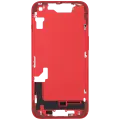 Mid-Frame Housing  W/ Small Parts For iPhone 14 (EU / Global Version) (Used OEM Pull: Grade C) (Red)