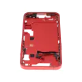 Mid-Frame Housing  W/ Small Parts For iPhone 14 (EU / Global Version) (Used OEM Pull: Grade C) (Red)