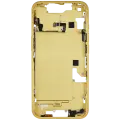 Mid-Frame Housing  W/ Small Parts For iPhone 14 (EU / Global Version) (Used OEM Pull: Grade C) (Yellow)