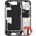 Mid-Frame Housing  W/ Small Parts For iPhone 16 Pro (EU / Global Version) (Used OEM Pull: Grade C) (Black Titanium)