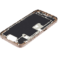 Mid-Frame Housing  W/ Small Parts For iPhone 16 Pro (EU / Global Version) (Used OEM Pull: Grade B) (Desert Titanium)