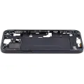 Mid-Frame Housing  W/ Small Parts For iPhone 15 Plus (EU / Global Version) (Used OEM Pull: Grade B) (Black)