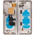 Inner OLED Assembly With Frame For Samsung Galaxy Z Fold 4 5G (US & International) (Used OEM Pull: Grade B/C) (Beige)