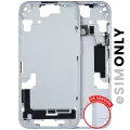 Mid-Frame Housing  W/ Small Parts For iPhone 15 (US Version) (Used OEM Pull: Grade B) (Blue)