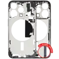 Mid-Frame Housing  W/ Small Parts For iPhone 15 Pro (EU / Global Version) (Used OEM Pull: Grade A) (Black Titanium)