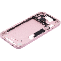 Mid-Frame Housing  W/ Small Parts For iPhone 15 (US Version) (Used OEM Pull: Grade B) (Pink)