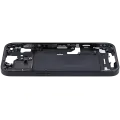 Mid-Frame Housing  W/ Small Parts For iPhone 15 (EU / Global Version) (Used OEM Pull: Grade B) (Black)