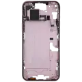 Mid-Frame Housing  W/ Small Parts For iPhone 15 Plus (US Version) (Used OEM Pull: Grade B) (Pink)