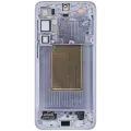 OLED Assembly With Frame For Samsung Galaxy S25 Plus 5G (US & International Version) (Used OEM Pull : Grade A) (Ice Blue)
