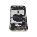 Back Housing W/ Charging Port Flex & Small Parts  For iPhone 12 Pro Max (US Version) (Used OEM Pull: Grade C) (Gold)