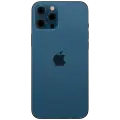 Back Housing W/ Charging Port Flex & Small Parts  For iPhone 12 Pro Max (US Version) (Used OEM Pull: Grade C) (Pacific Blue)