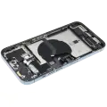 Back Housing W/ Charging Port Flex & Small Parts  For iPhone 12 Pro Max (US Version) (Used OEM Pull: Grade C) (Pacific Blue)