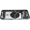 Back Housing W/ Charging Port Flex & Small Parts  For iPhone 12 Pro Max (US Version) (Used OEM Pull: Grade C) (Pacific Blue)