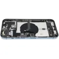 Back Housing W/ Charging Port Flex & Small Parts  For iPhone 12 Pro Max (US Version) (Used OEM Pull: Grade C) (Pacific Blue)
