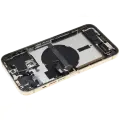 Back Housing W/ Charging Port Flex & Small Parts  For iPhone 13 Pro Max (US Version) (Used OEM Pull: Grade C) (Gold)