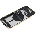 Back Housing W/ Charging Port Flex & Small Parts  For iPhone 13 Pro Max (US Version) (Used OEM Pull: Grade C) (Gold)