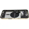 Back Housing W/ Charging Port Flex & Small Parts  For iPhone 13 Pro Max (US Version) (Used OEM Pull: Grade C) (Gold)