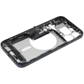 Mid-Frame Housing  W/ Charging Port Flex & Small Parts  For iPhone 15 Pro Max (US Version) (Used OEM Pull: Grade B) (Blue Titanium)
