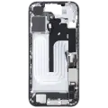Mid-Frame Housing  W/ Charging Port Flex & Small Parts  For iPhone 16 (US Version) (Used OEM Pull: Grade C) (White)