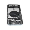 Back Housing W/ Charging Port Flex & Small Parts  For iPhone 12 Pro Max (US Version) (Used OEM Pull: Grade A) (Pacific Blue)