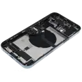 Back Housing W/ Charging Port Flex & Small Parts  For iPhone 12 Pro Max (US Version) (Used OEM Pull: Grade A) (Pacific Blue)