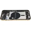Back Housing W/ Charging Port Flex & Small Parts  For iPhone 13 Pro Max (US Version) (Used OEM Pull: Grade A) (Gold)