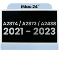 Complete LCD Display Assembly For iMac 24" A2874 / A2873 (2023) / A2438 (2021)  (LG204A-215 LM235UH1 SDD1) (Used OEM Pull: Grade A) （Small Camera hole）(Blue)