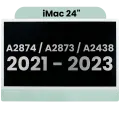 Complete LCD Display Assembly For iMac 24" A2874 / A2873 (2023) / A2438 (2021)  (LG204A-215 LM235UH1 SDD1) (Used OEM Pull: Grade A) （Small Camera hole）(Green)