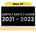 Complete LCD Display Assembly For iMac 24" A2874 / A2873 (2023) / A2438 (2021)  (LG204A-215 LM235UH1 SDD1) (Used OEM Pull: Grade A)（Small Camera hole）(Yellow)