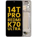 OLED Assembly With Frame For Xiaomi 14T Pro / Redmi K70 Ultra (Refurbished) (Titan Gray)